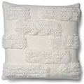 BRICKS CUSHION COVER, White, Cotton, 50 x 50 cm