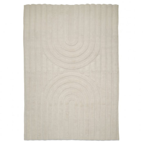 Curve Wool Rug, Ivory, 170 x 230 cm