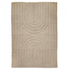 Curve Wool Rug, Natural Beige, 170 x 230 cm