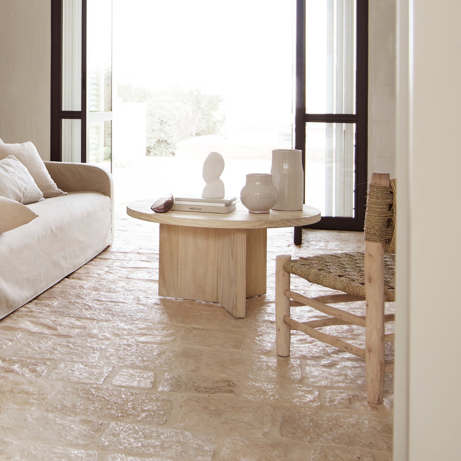 ROUND LOUNGE TABLE | ACCOYA PINEWOOD | 90 CM