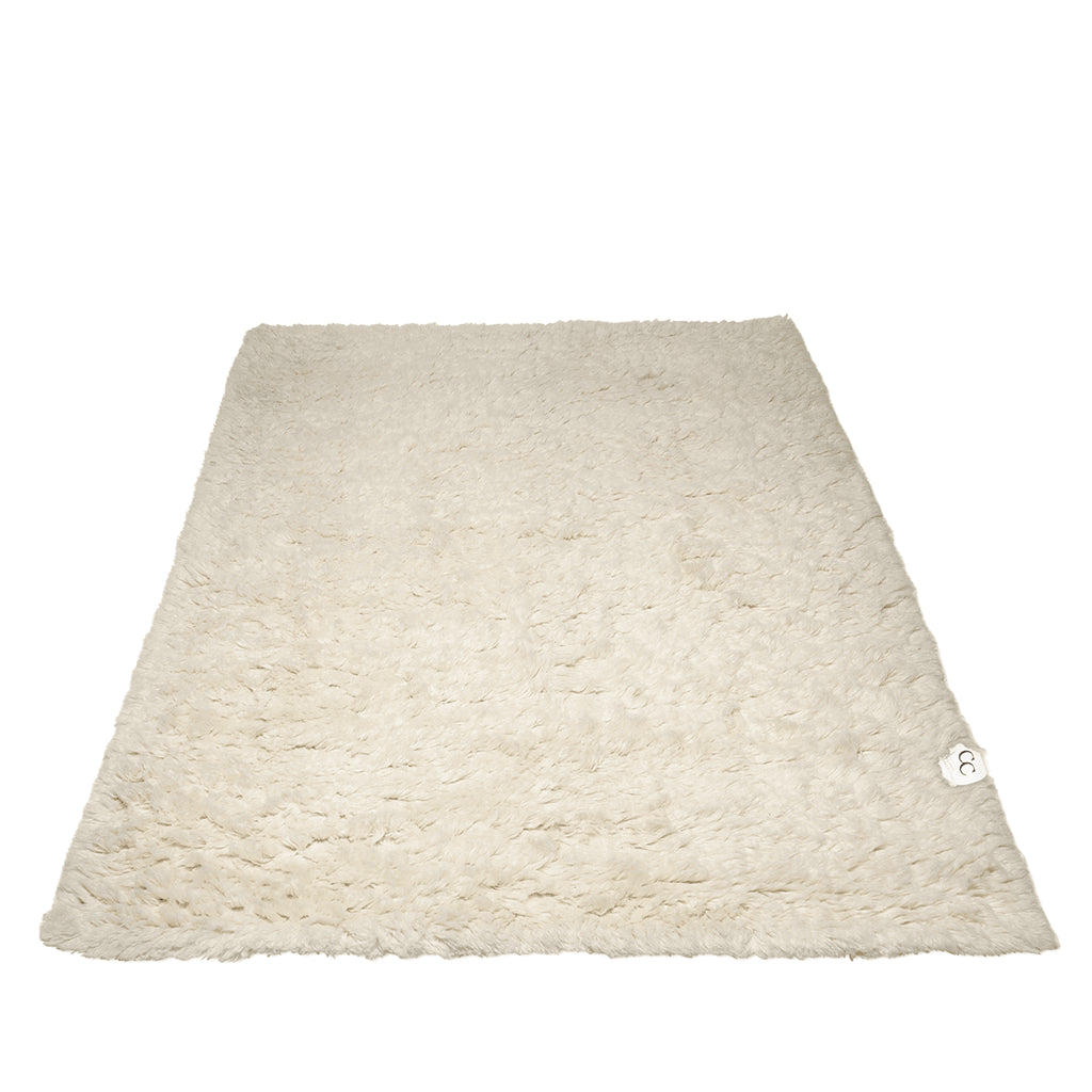 Cloudy Wool Rug, Natural white,  200 x 300 cm
