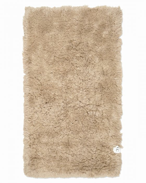 Runner Cloudy Wool Rug, Beige, 80 x 200 cm