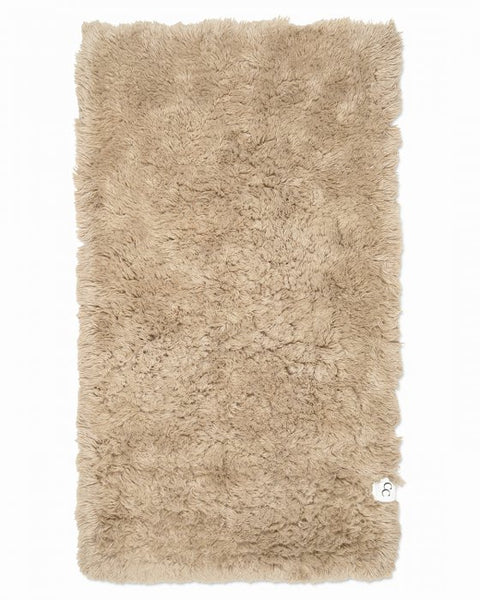 Runner Cloudy Wool Rug, Beige, 80 x 200 cm