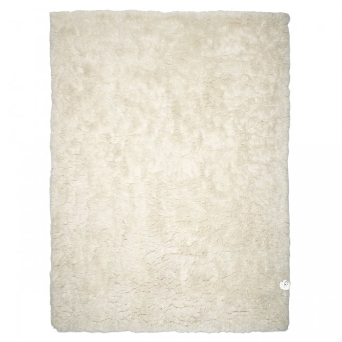 Cloudy Wool Rug, Natural white,  250 x 350 cm