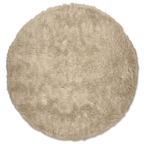 Cloudy Wool Rug, Beige,  Ø 160 cm