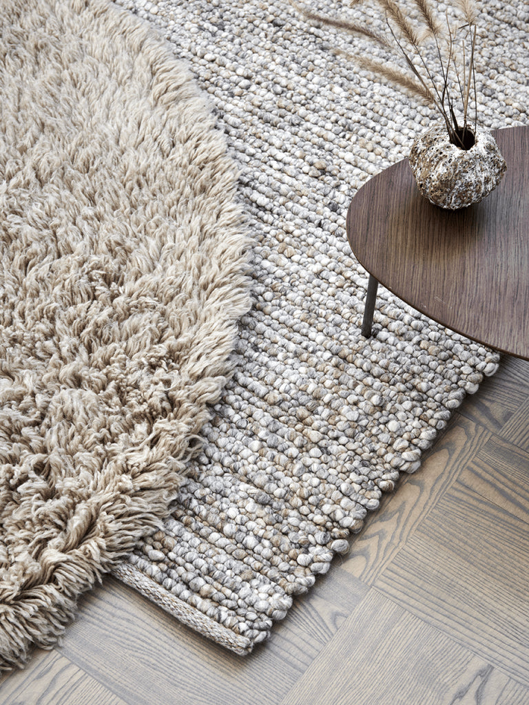 Cloudy Wool Rug, Beige,  Ø 160 cm