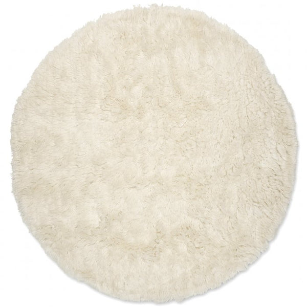 Cloudy Wool Rug, Natural white,  Ø 160 cm