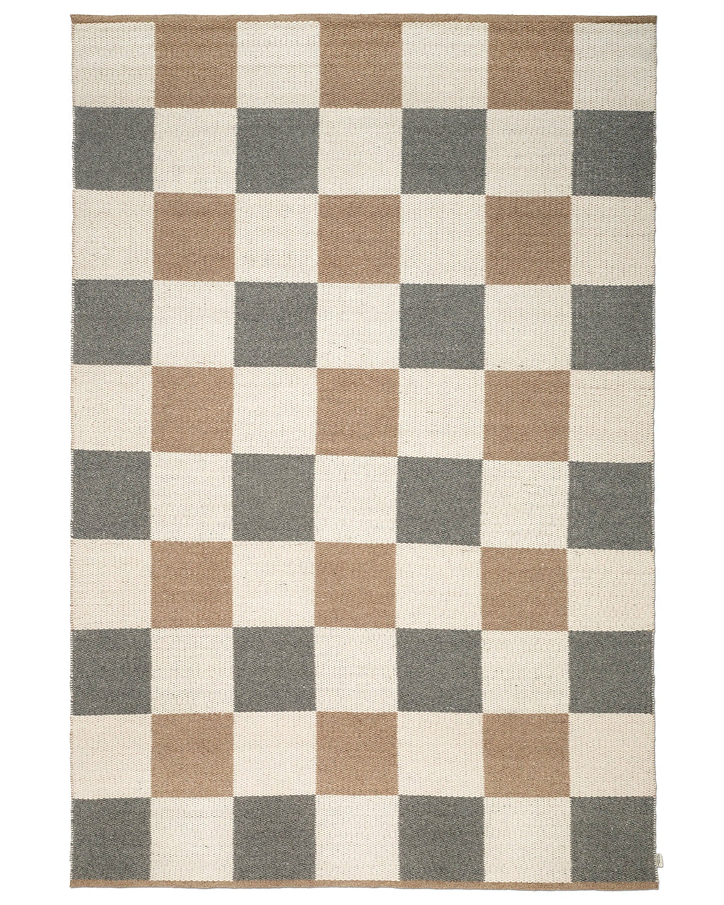 Rug Checked Grey/Natural