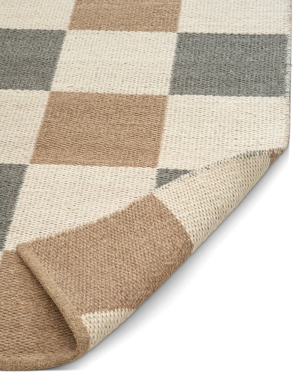 Rug Checked Grey/Natural