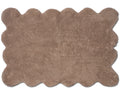 CLAM BATH MAT, COTTON, BEIGE