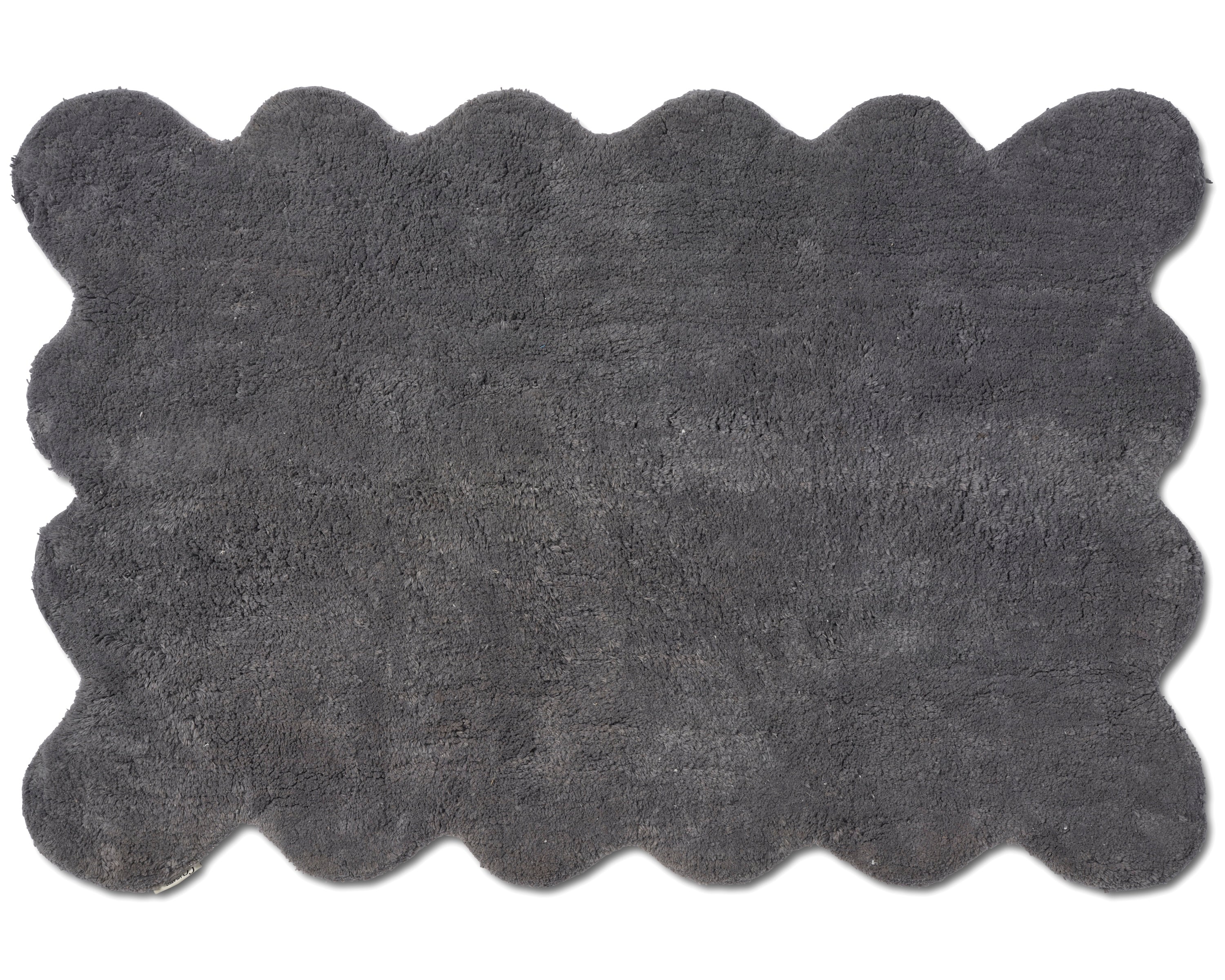 CLAM BATH MAT, COTTON, GREY