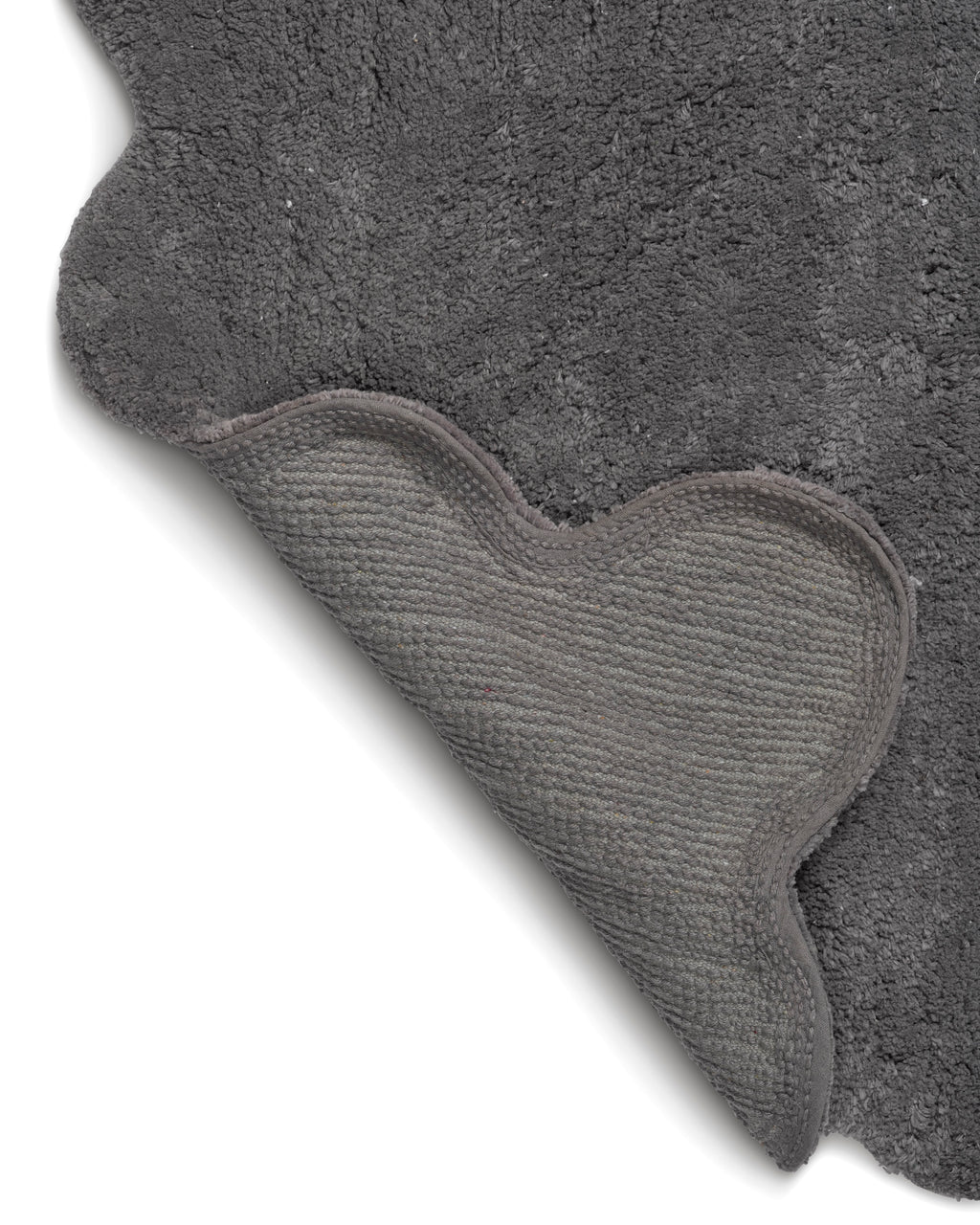 CLAM BATH MAT, COTTON, GREY