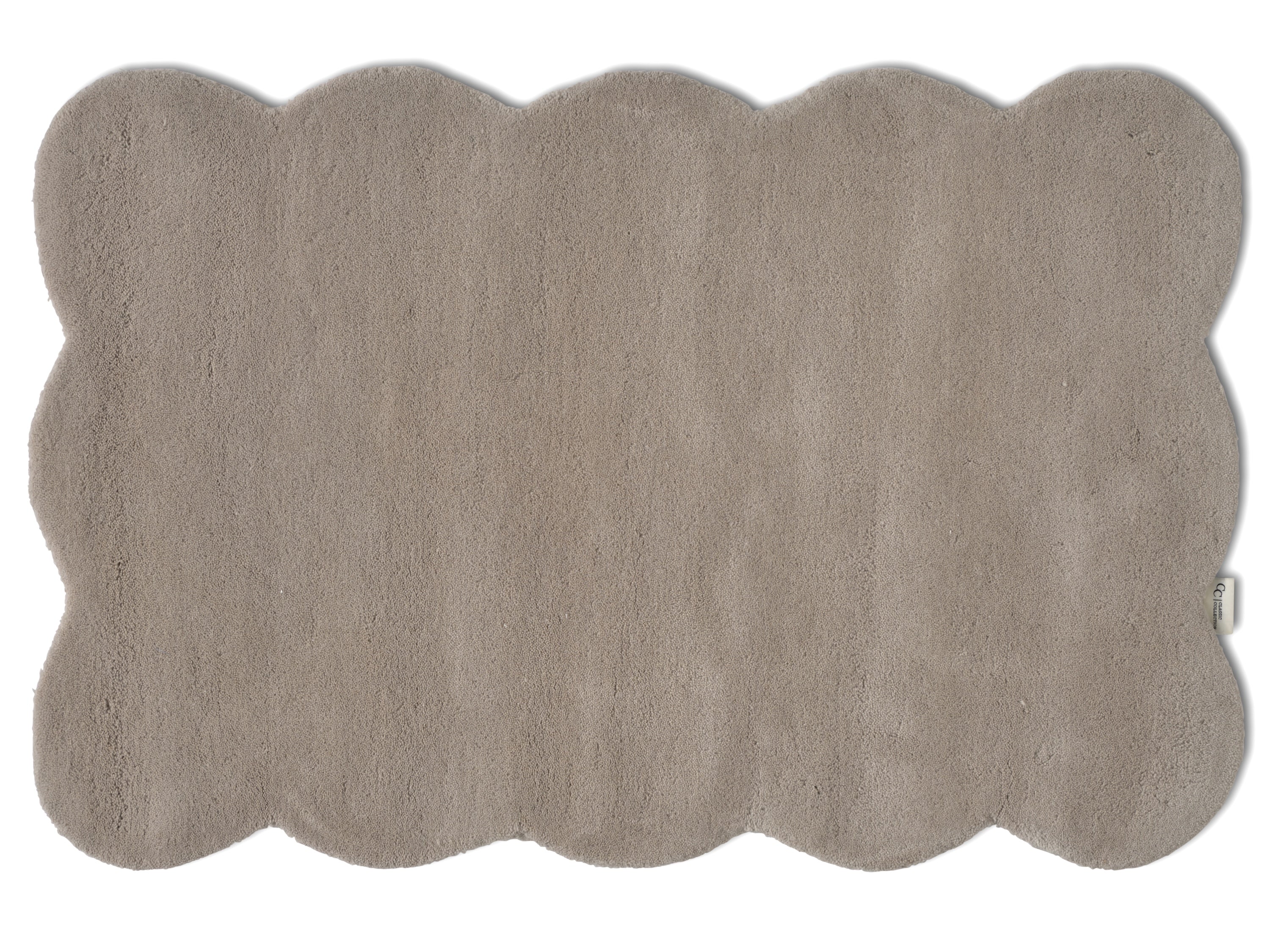CLAM DOORMAT, WOOL, SILVER