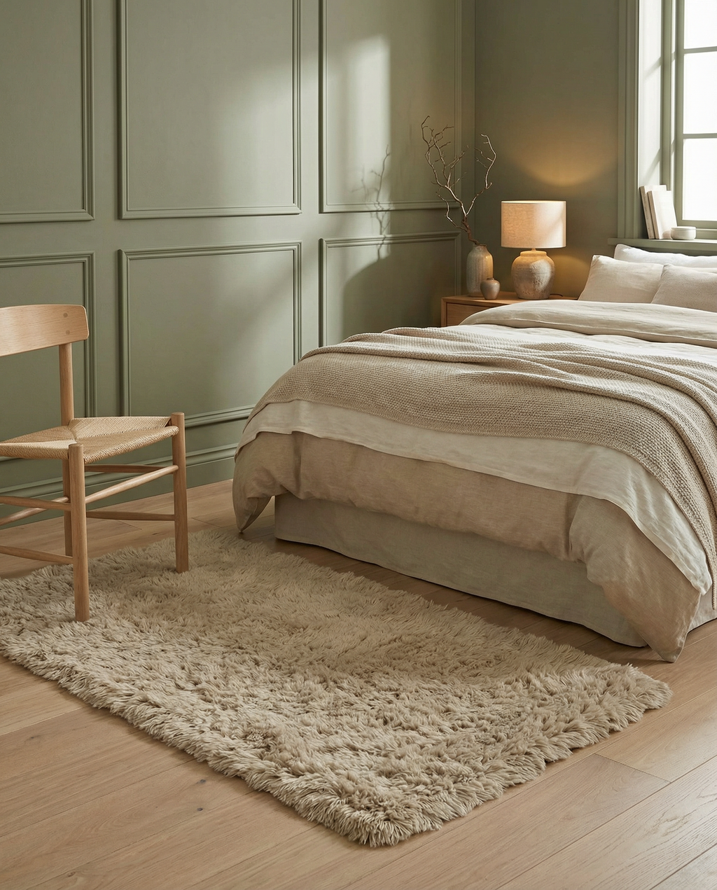 CLOUDY RUNNER, WOOL, Beige, 80 x 150 cm