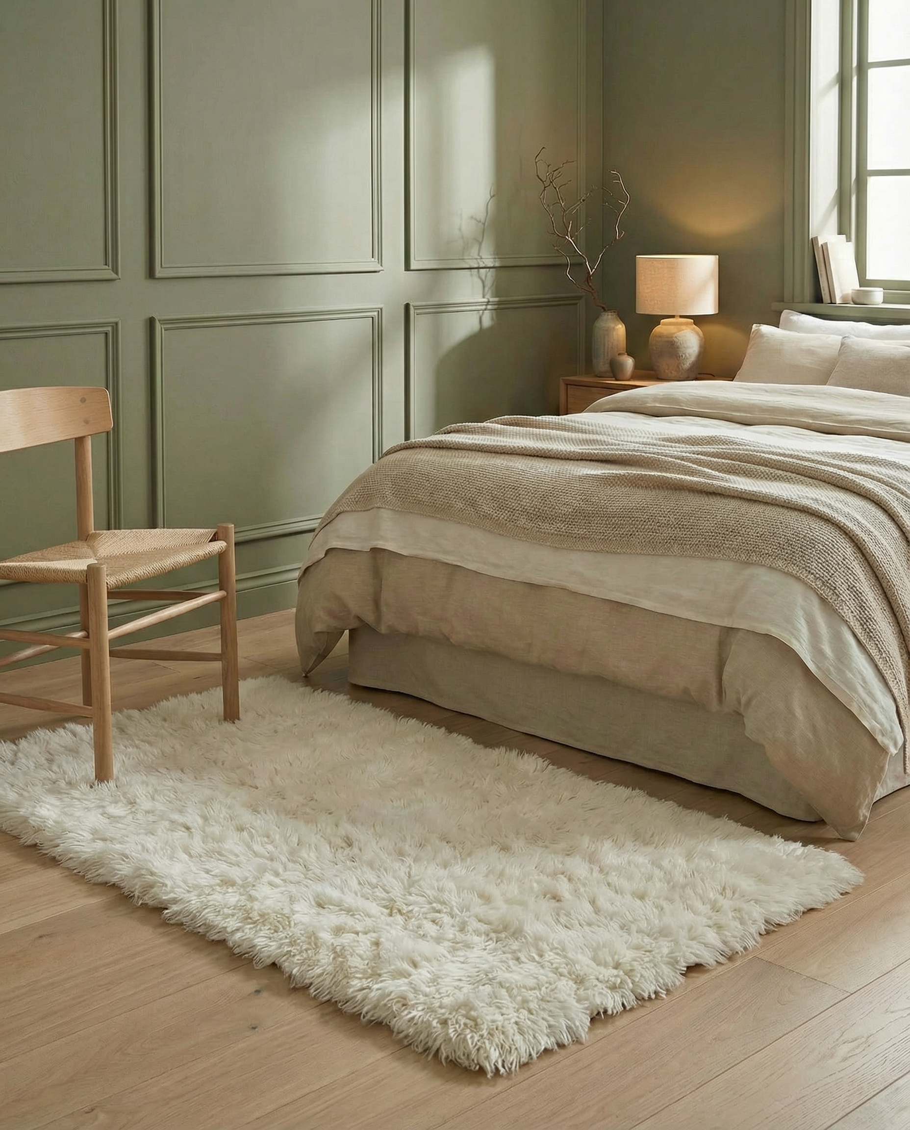 CLOUDY RUNNER, WOOL, Natural white, 80 x 150 cm