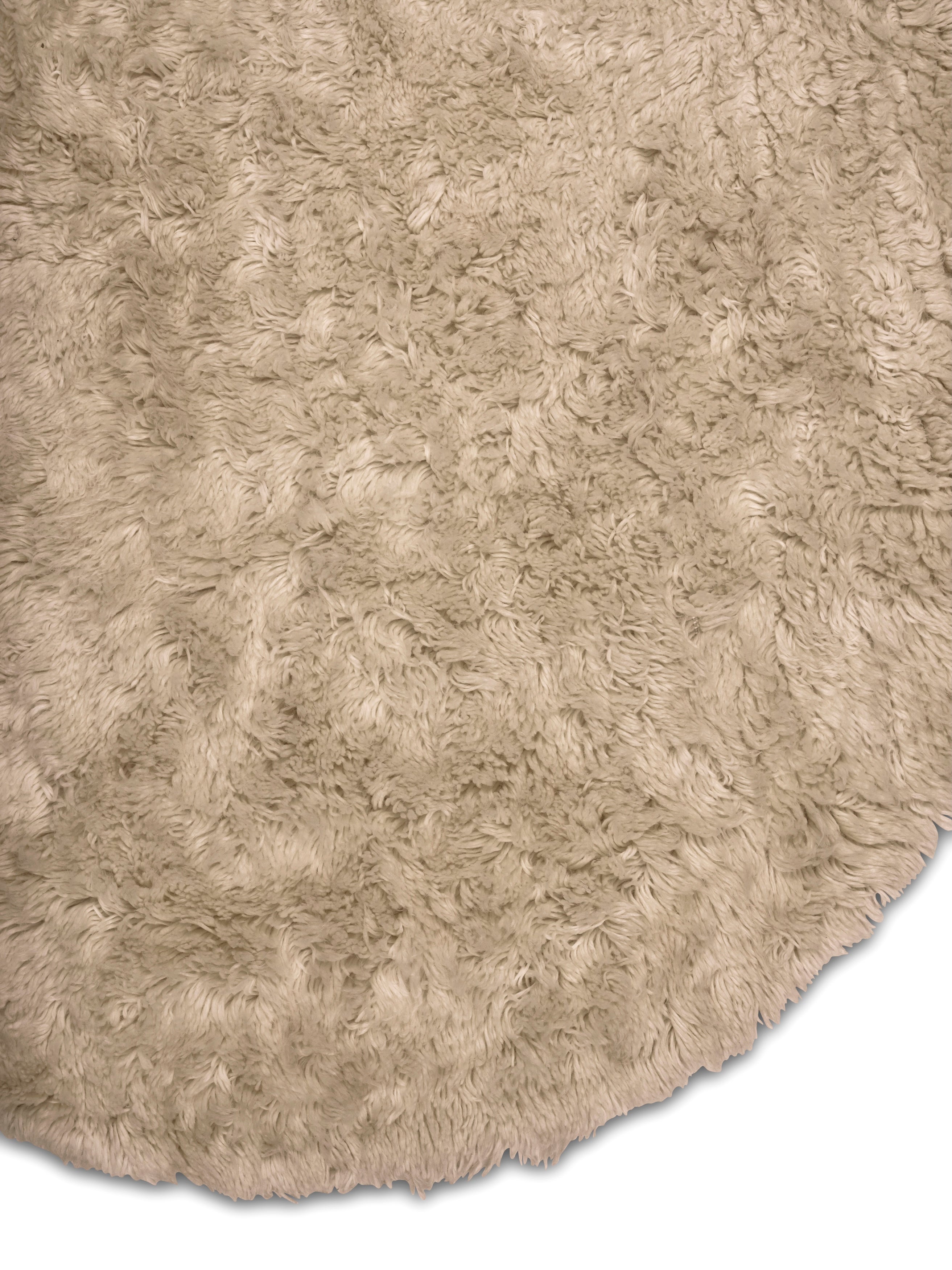 Cloudy Wool Rug, Beige,  Ø 160 cm