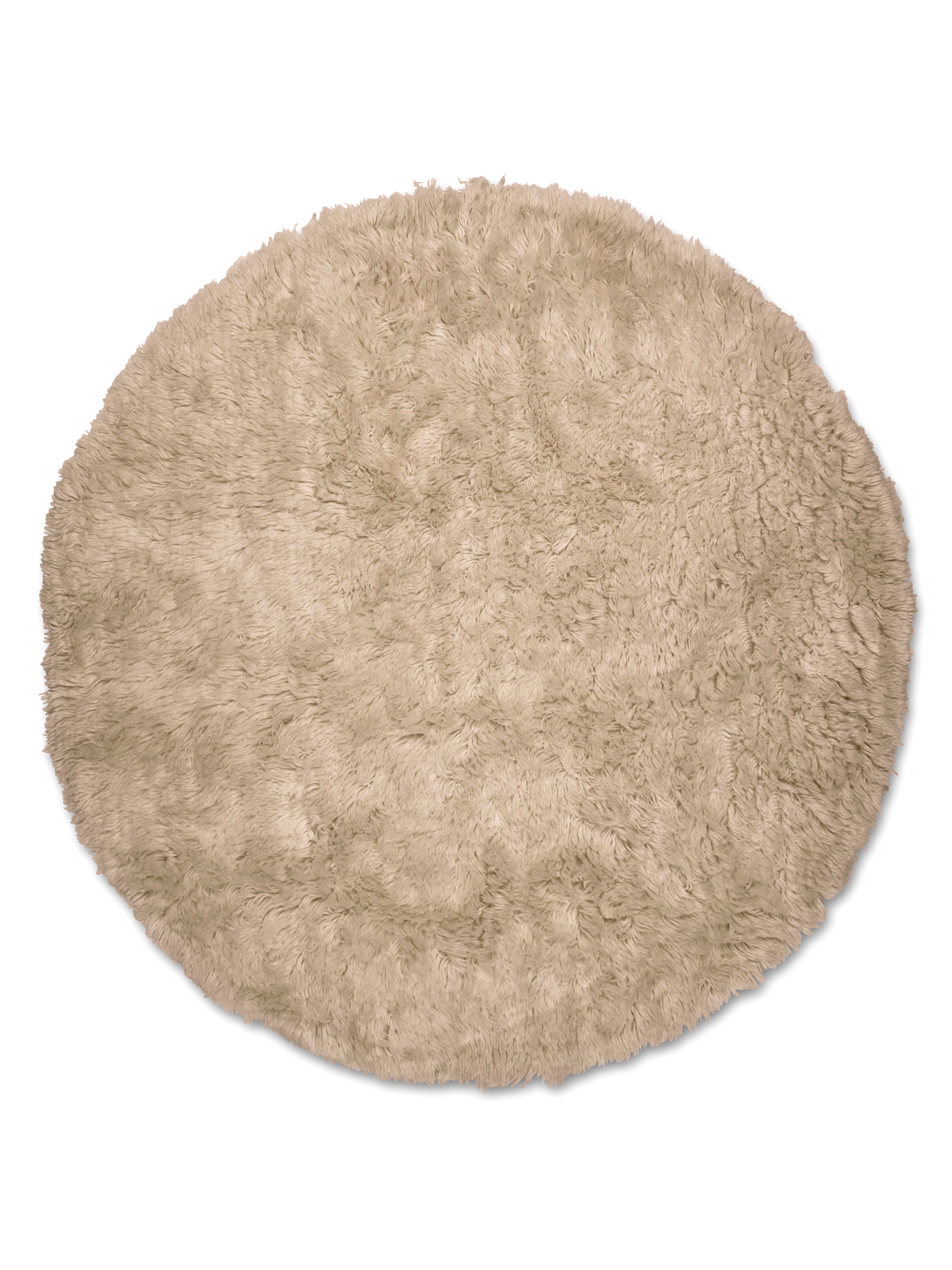 Cloudy Wool Rug, Beige,  Ø 160 cm