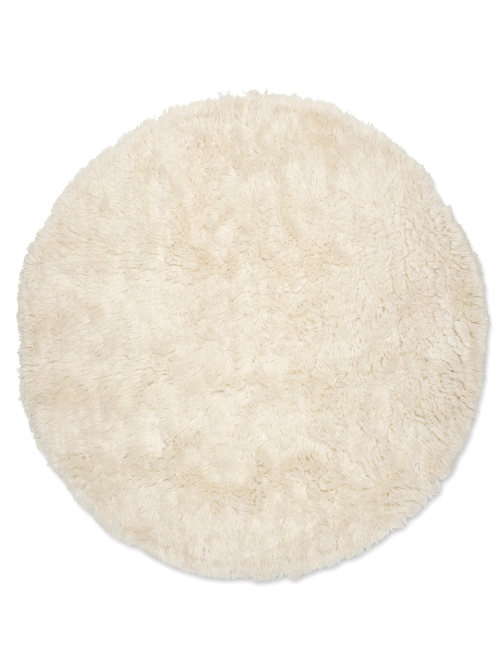 Cloudy Wool Rug, Natural white,  Ø 160 cm