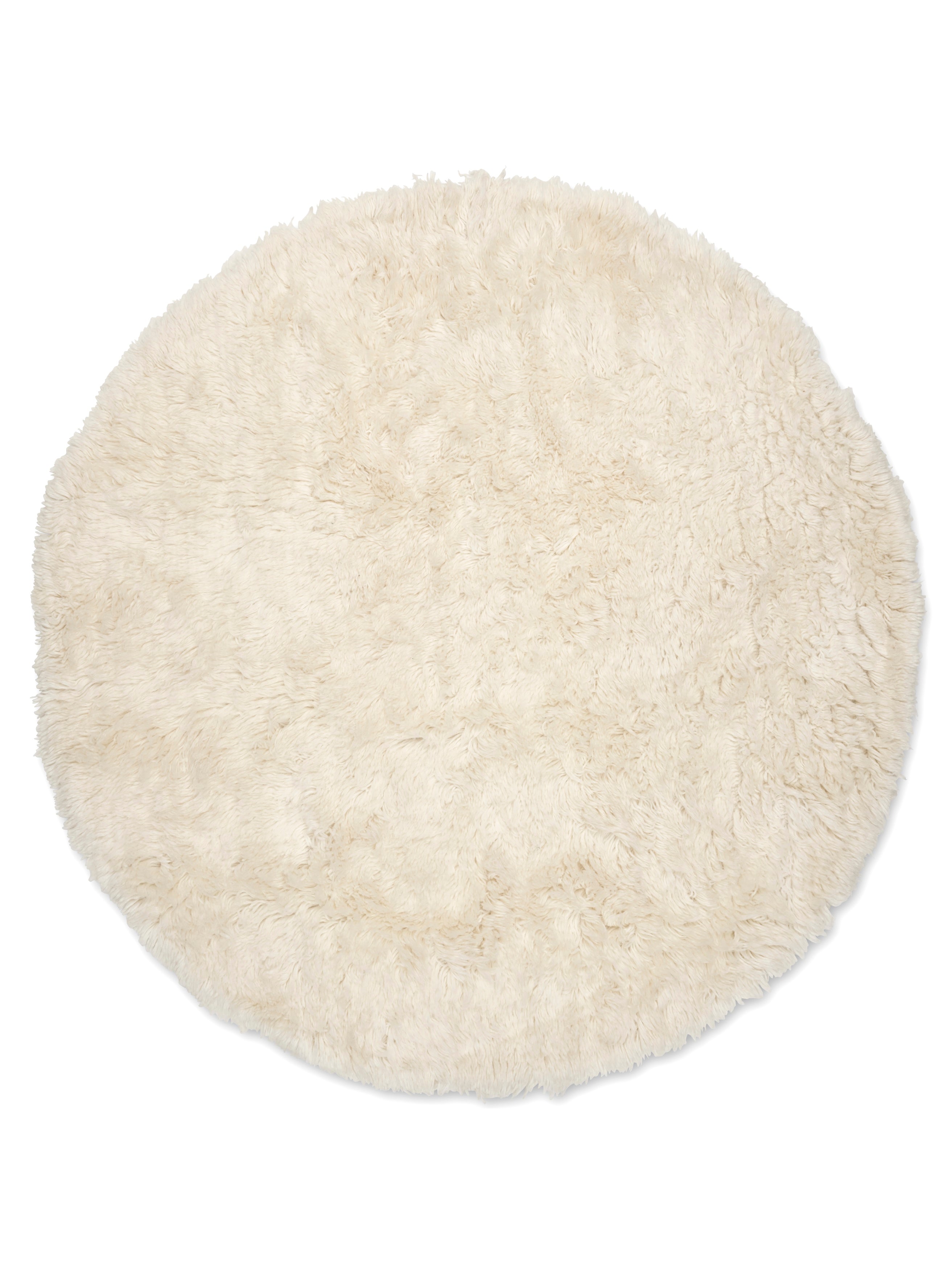 Cloudy Wool Rug, Natural white,  Ø 160 cm