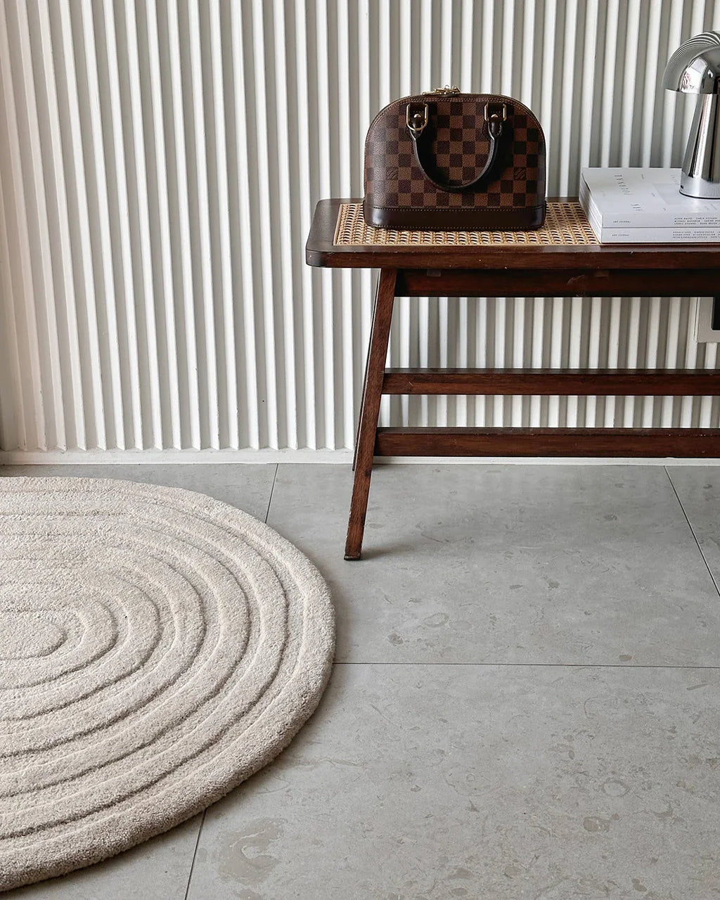 ARCH DOORMAT, WOOL, BEIGE