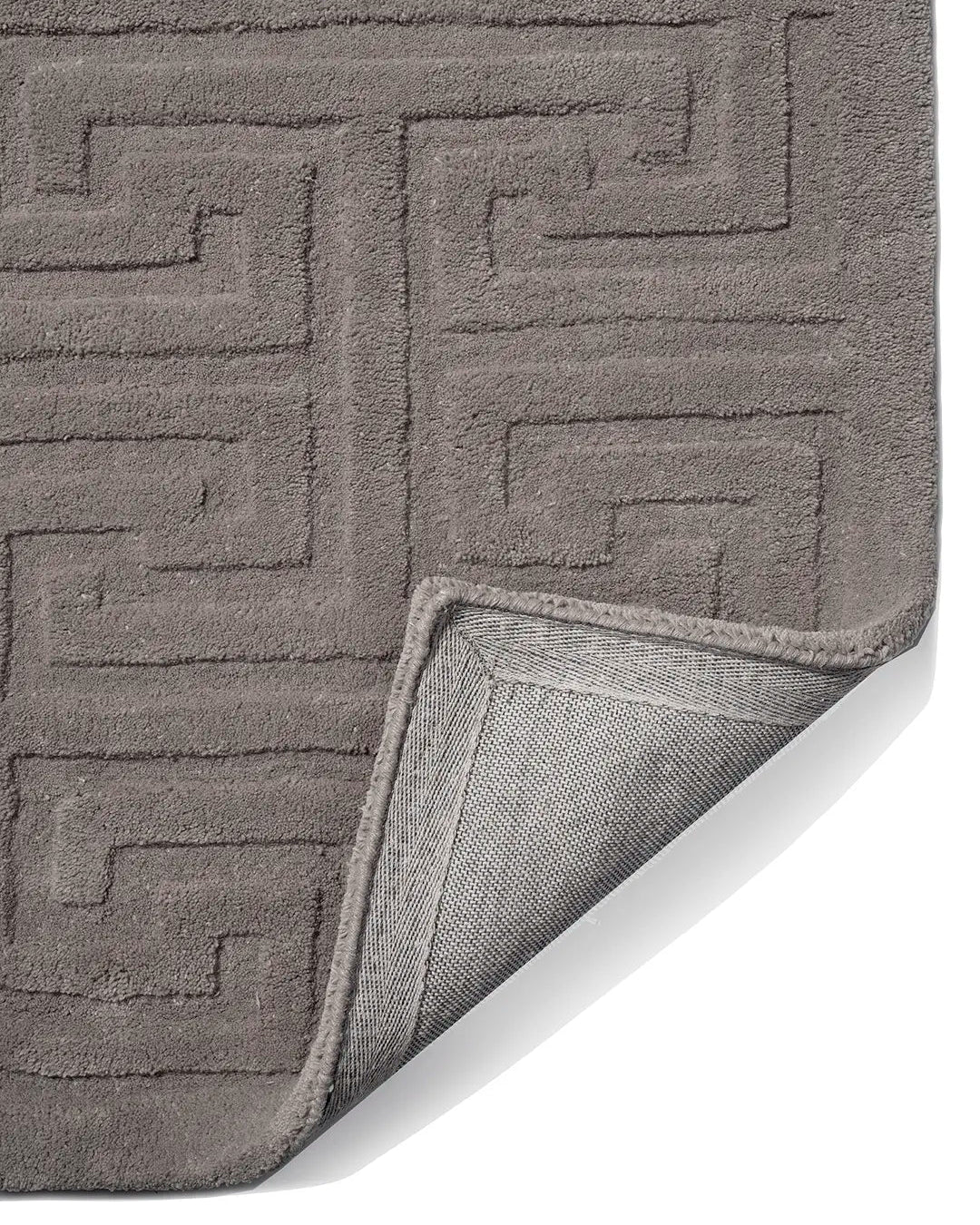 KEY DOORMAT, WOOL, SILVER