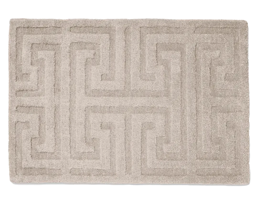 KEY DOORMAT, WOOL, BEIGE