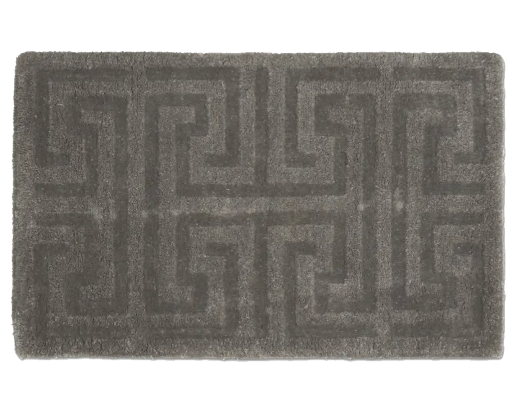 KEY DOORMAT, WOOL, SILVER