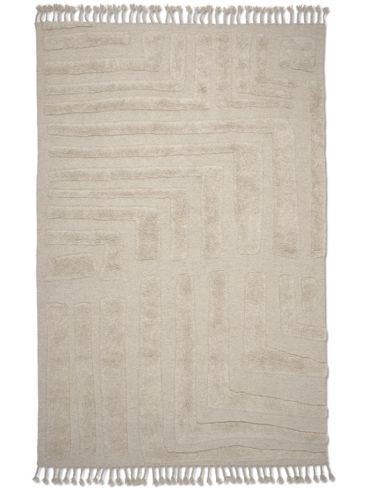 Field Wool Rug, Natural Beige, 170 x 230 cm