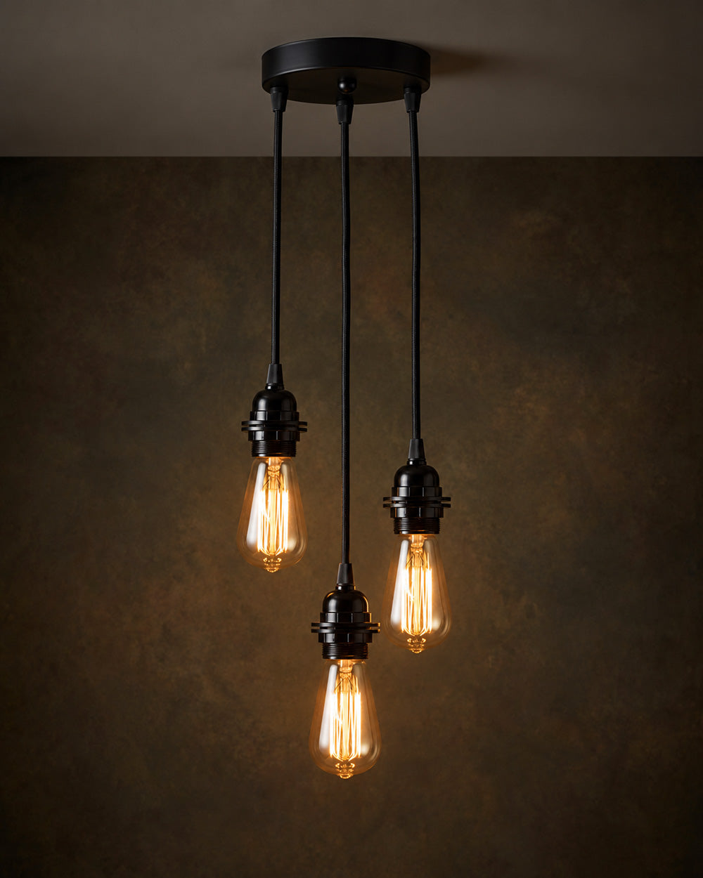Fitting Lamps Ceiling - Black - 3 Fittings