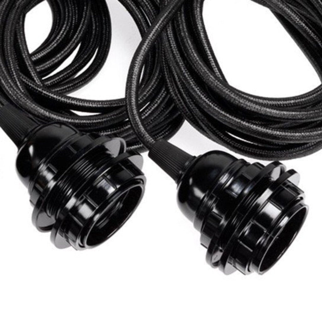 Fitting Lamps Ceiling - Black - 3 Fittings