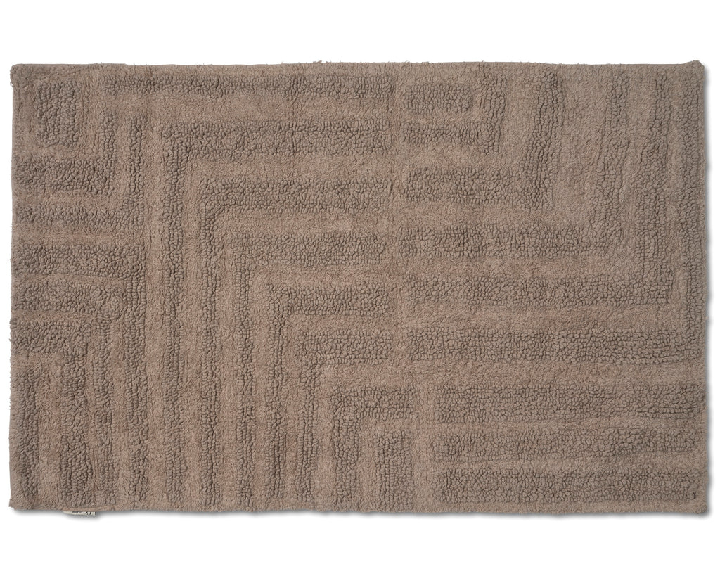 FIELD BATH MAT, COTTON, CAPPUCCINO