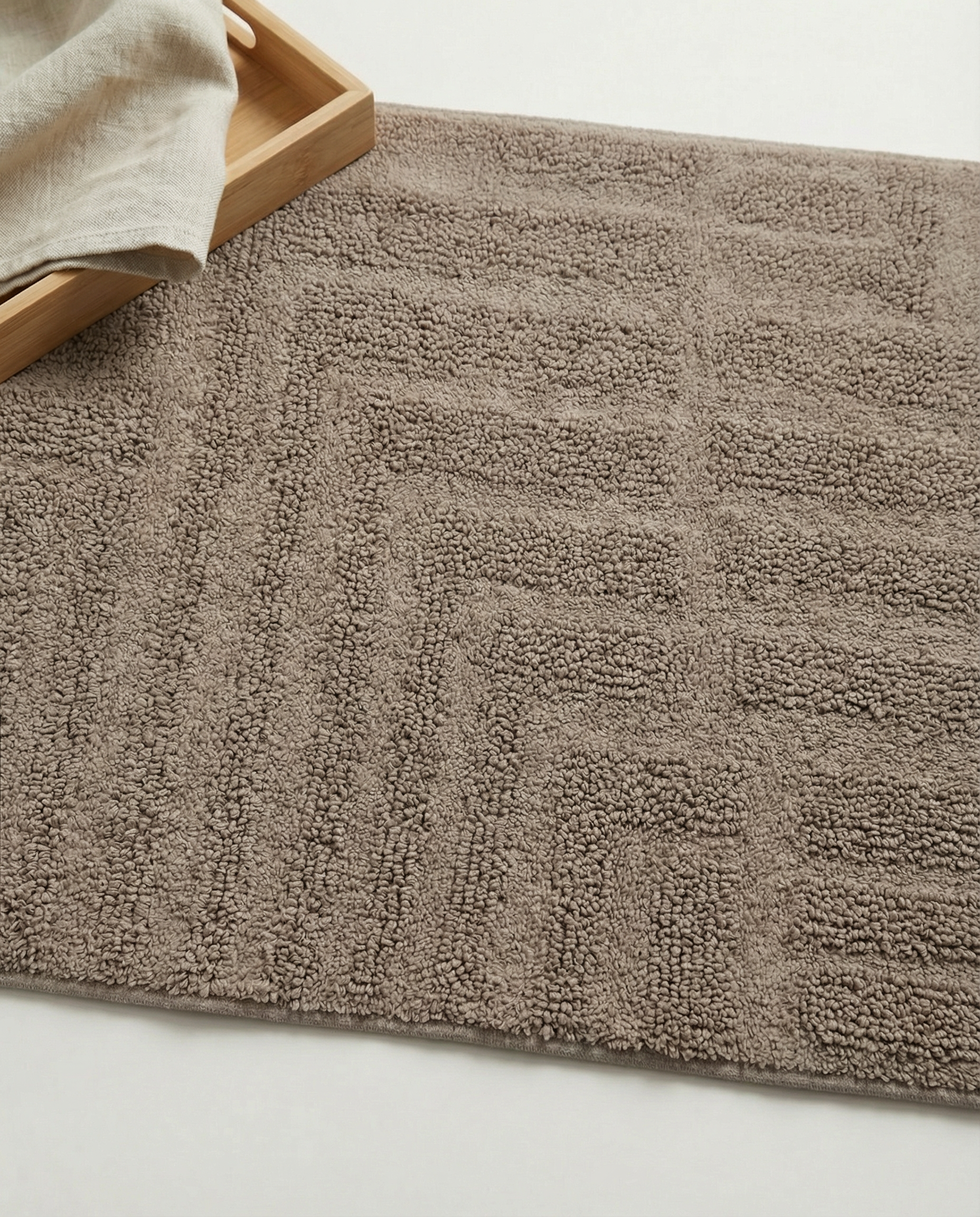 FIELD BATH MAT, COTTON, CAPPUCCINO