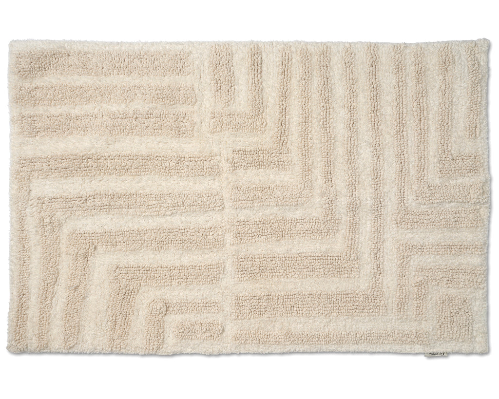 FIELD BATH MAT, COTTON, IVORY