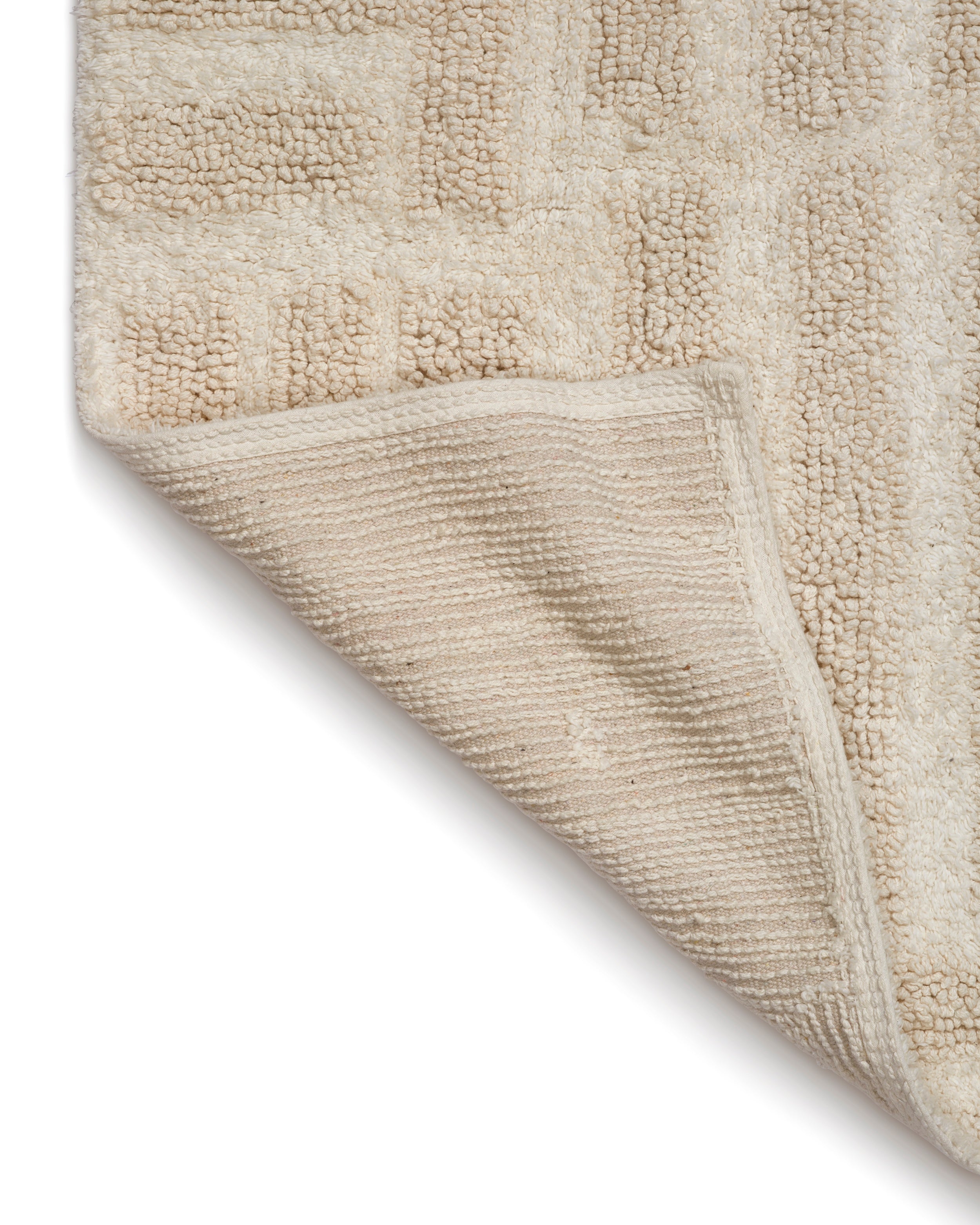 FIELD BATH MAT, COTTON, IVORY