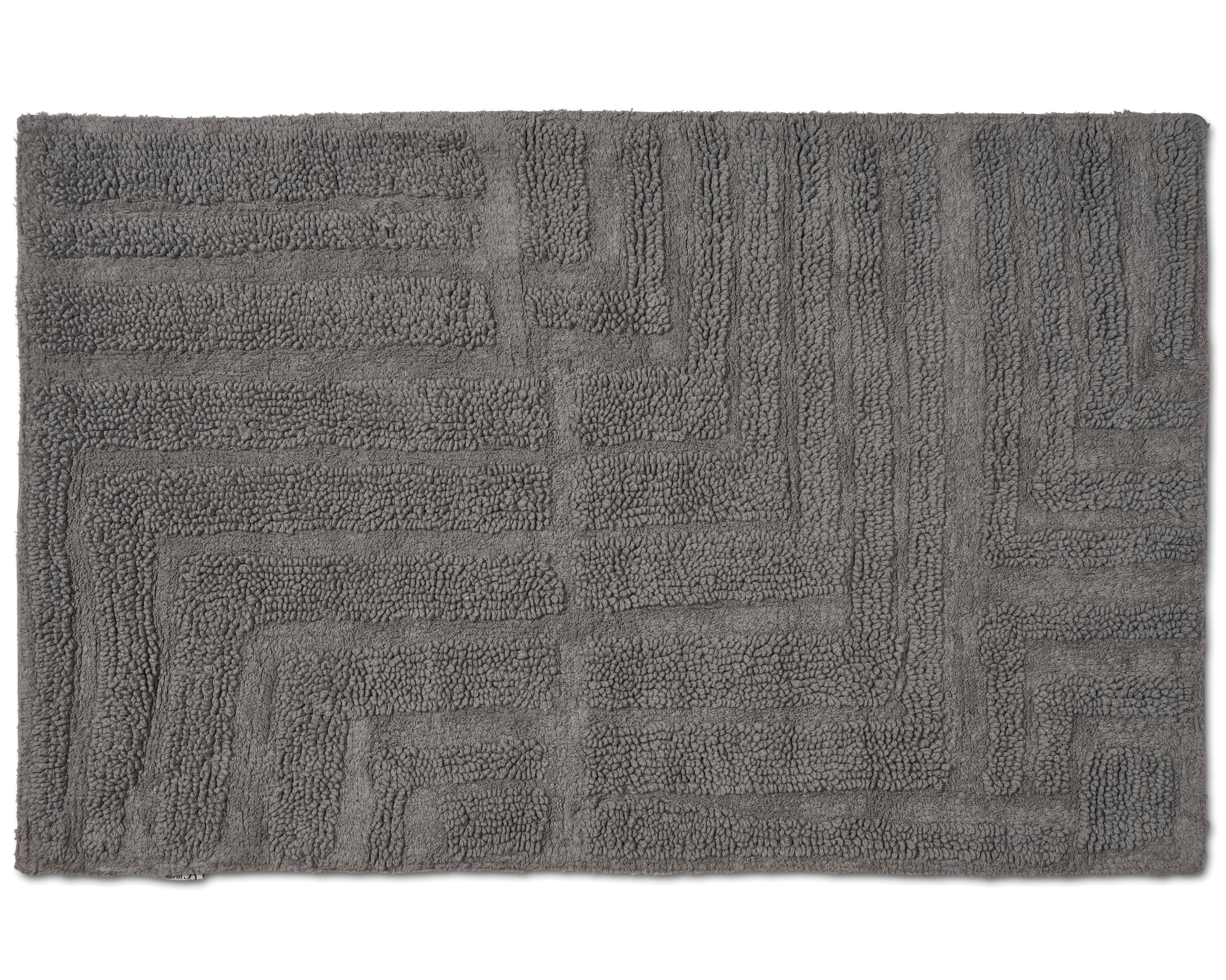 FIELD BATH MAT, COTTON, TITANIUM