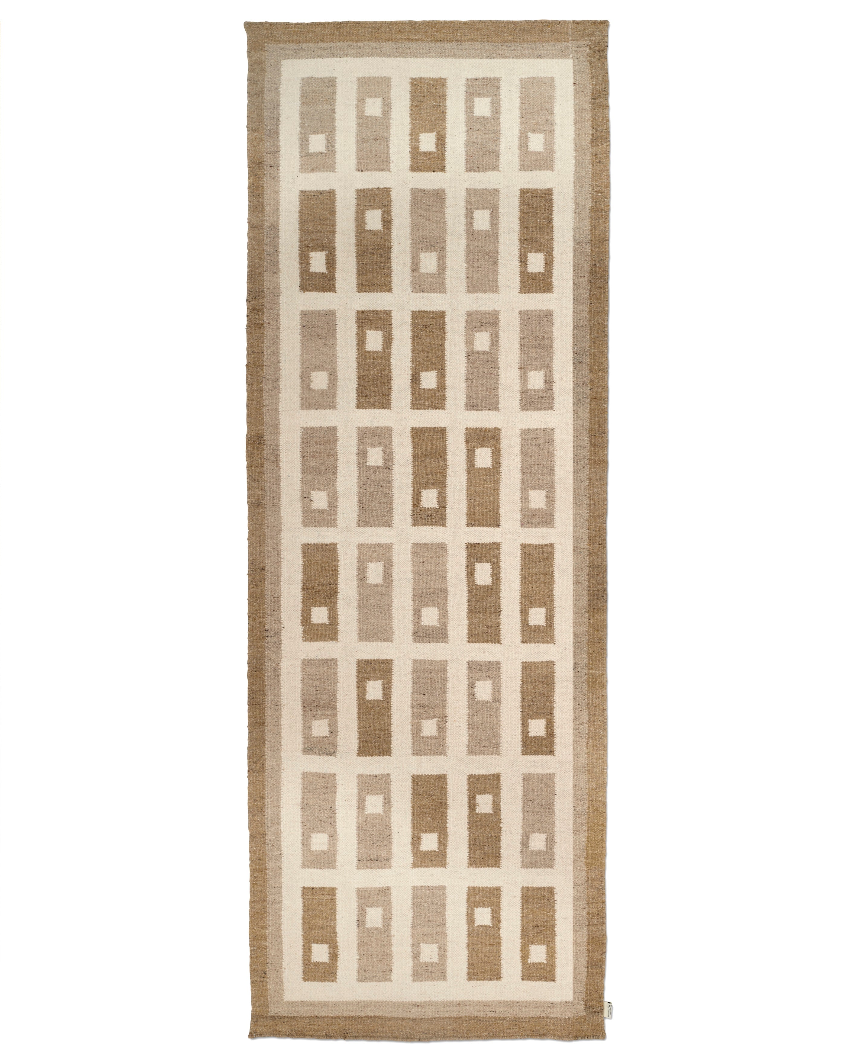 FYRBO RUNNER, WOOL, SAND,  80 x 250