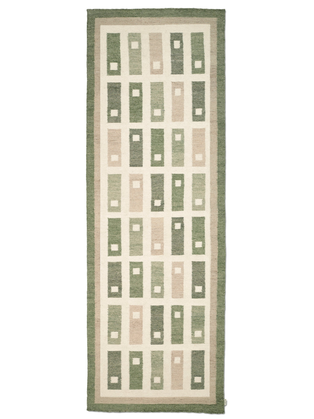 FYRBO RUNNER, WOOL, FOREST,  80 x 250