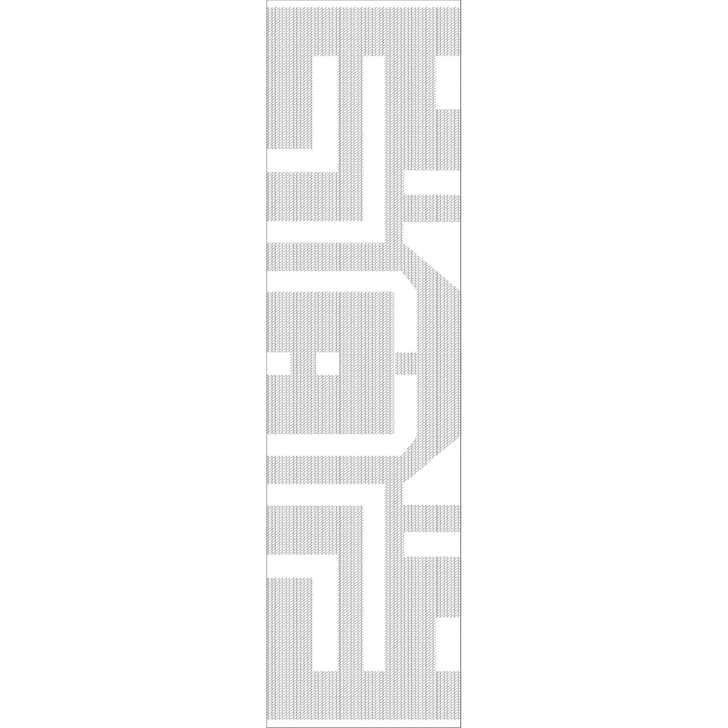 JUTE GRAPHIC RUNNER 80 x 300 CM