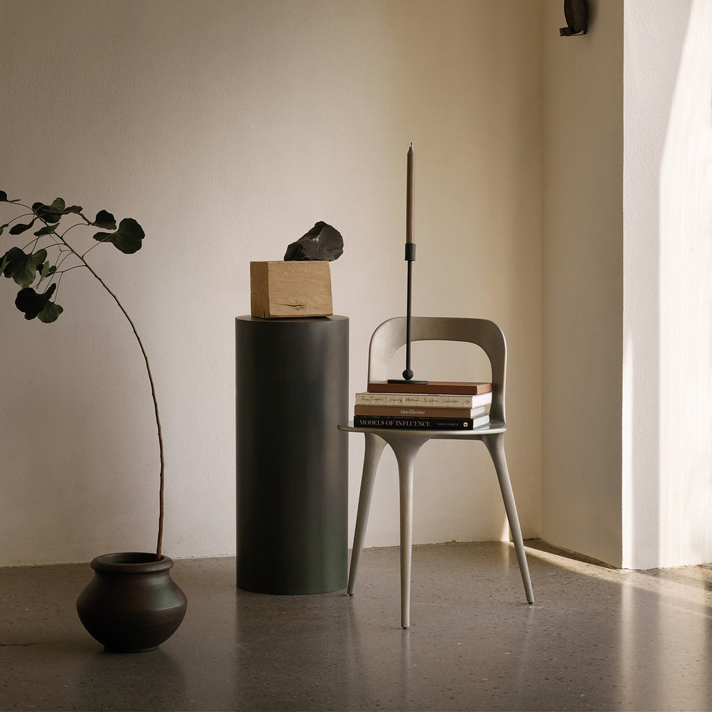 MET STAND BLACK ROUND | METAL | H 70 CM, Ø 30
