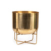 The Brass Planter on Stand - Brass - XL