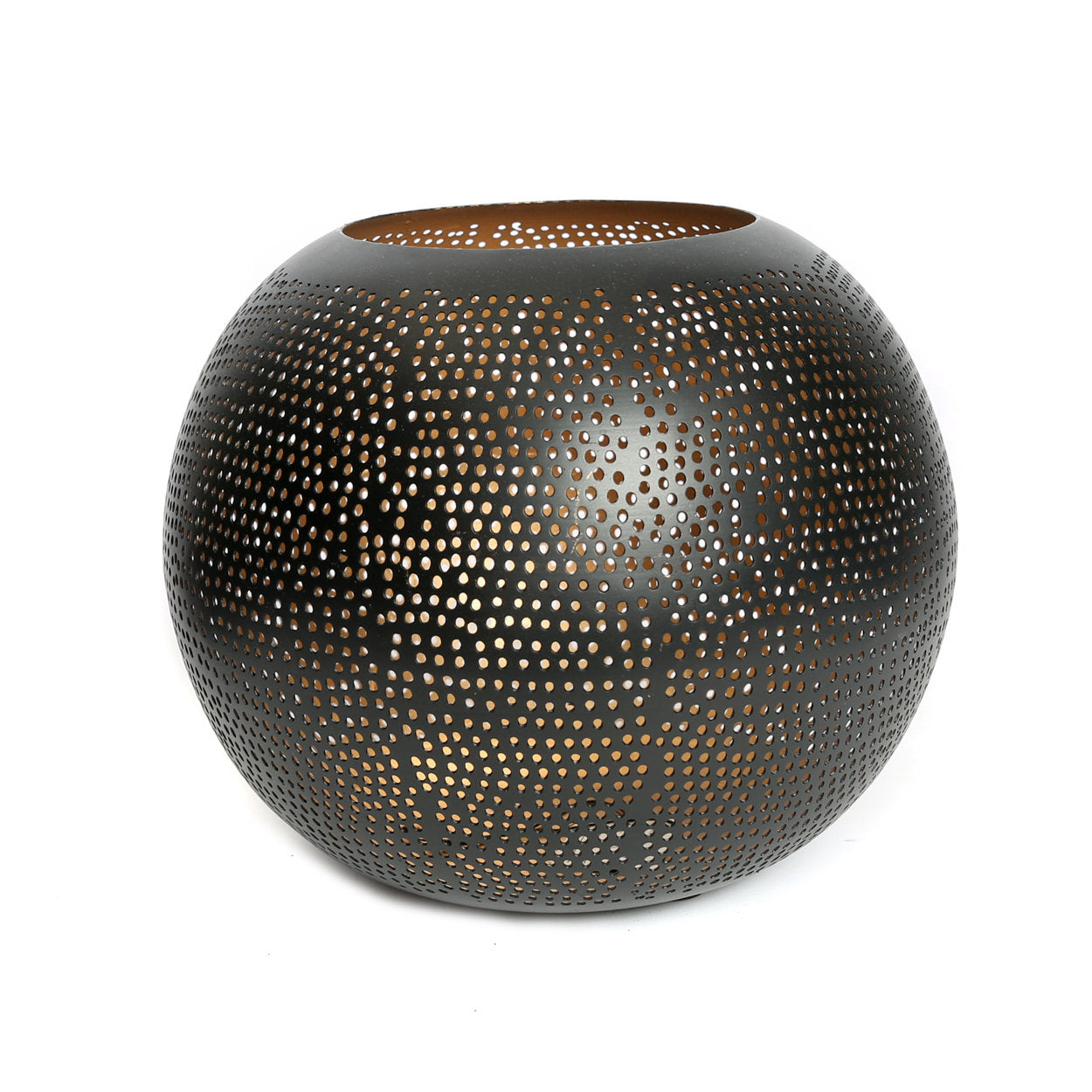 The Pierced Ball - Black Gold - L, 22 x 22 CM