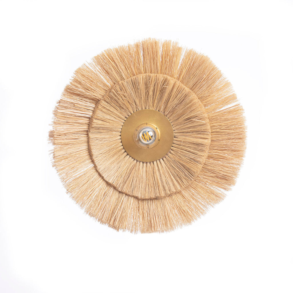De Double Trouble Muurlamp - Naturel Goud - Ø 44 cm