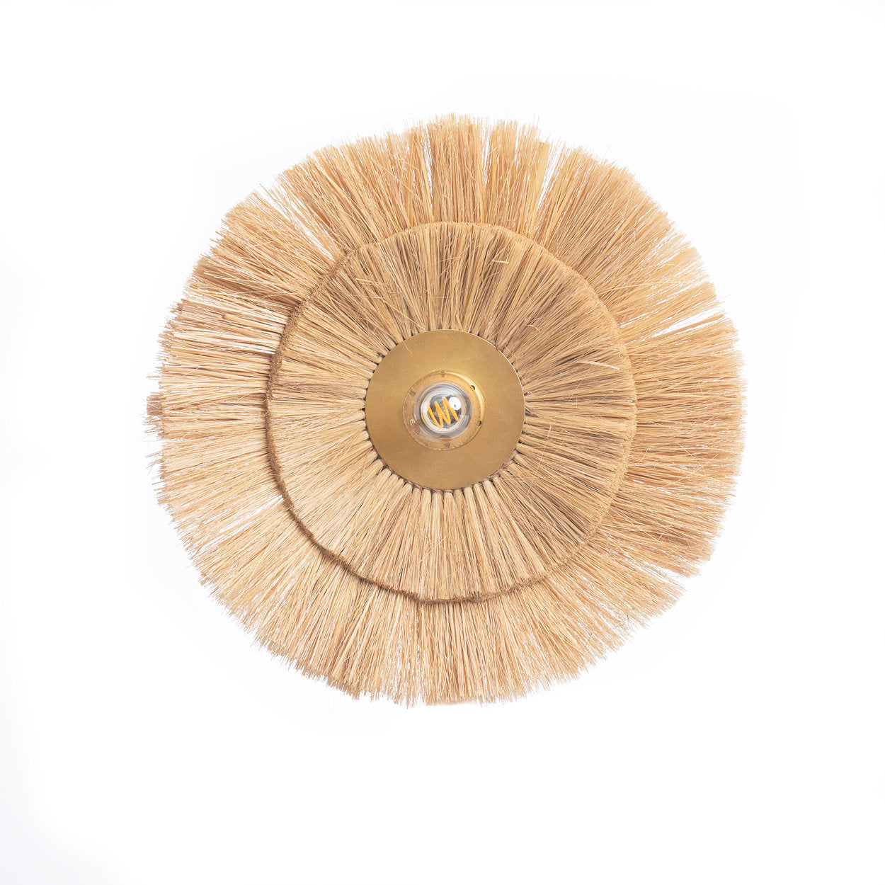 De Double Trouble Muurlamp - Naturel Goud - Ø 44 cm