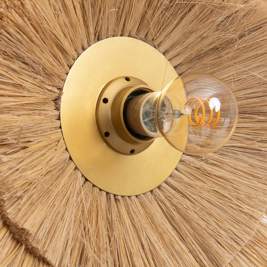 De Double Trouble Muurlamp - Naturel Goud - Ø 44 cm