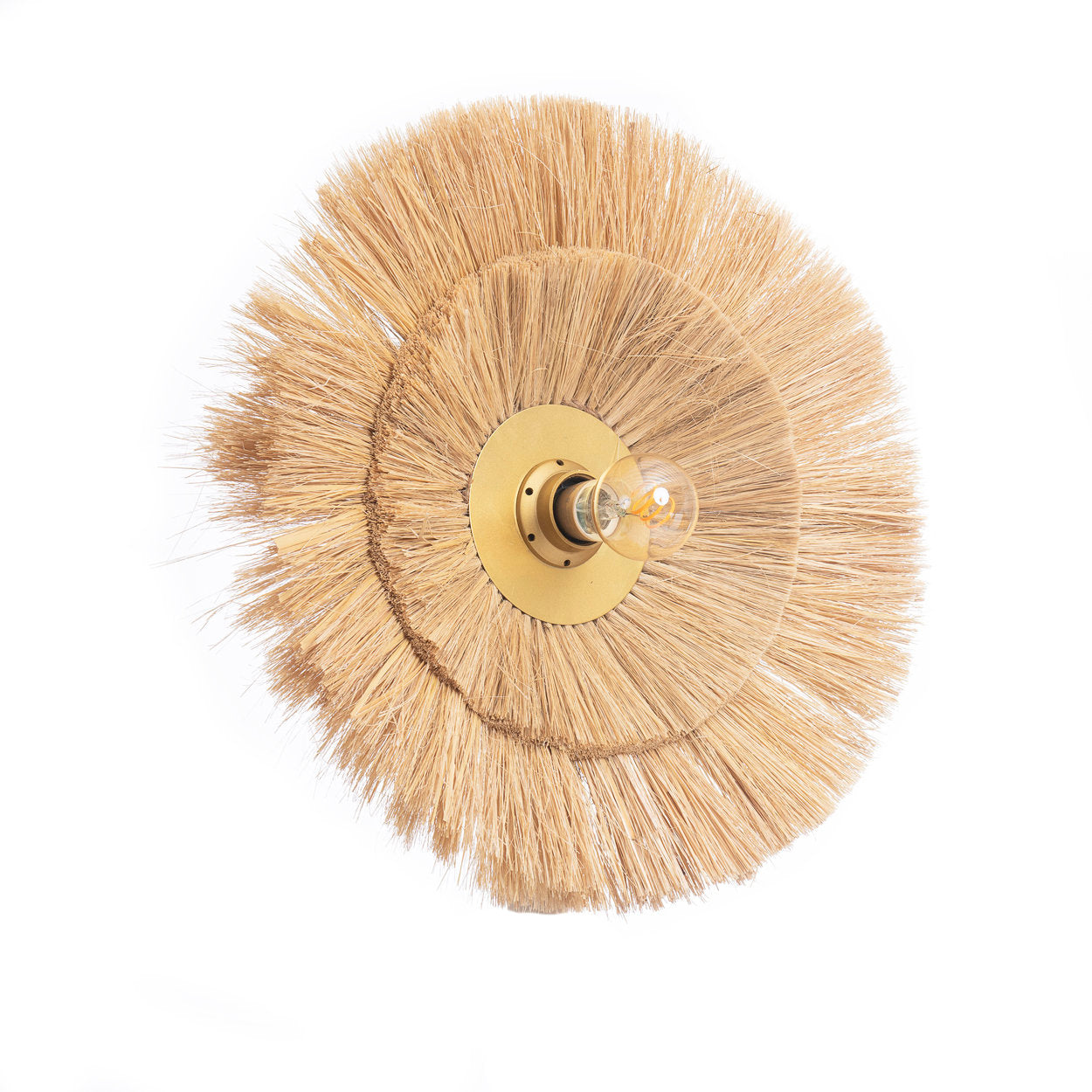 De Double Trouble Muurlamp - Naturel Goud - Ø 44 cm