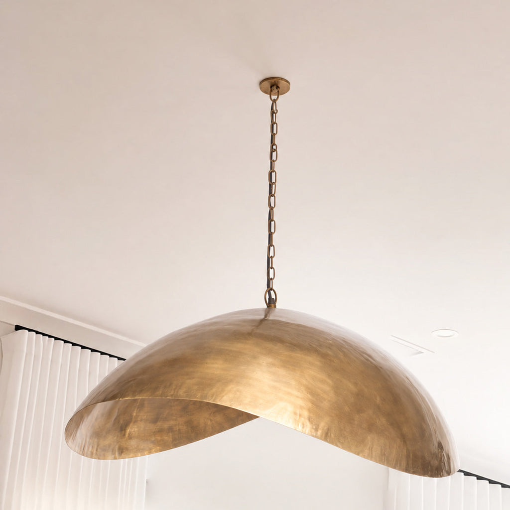 The Fortune Cookie Pendant - Brass - XL