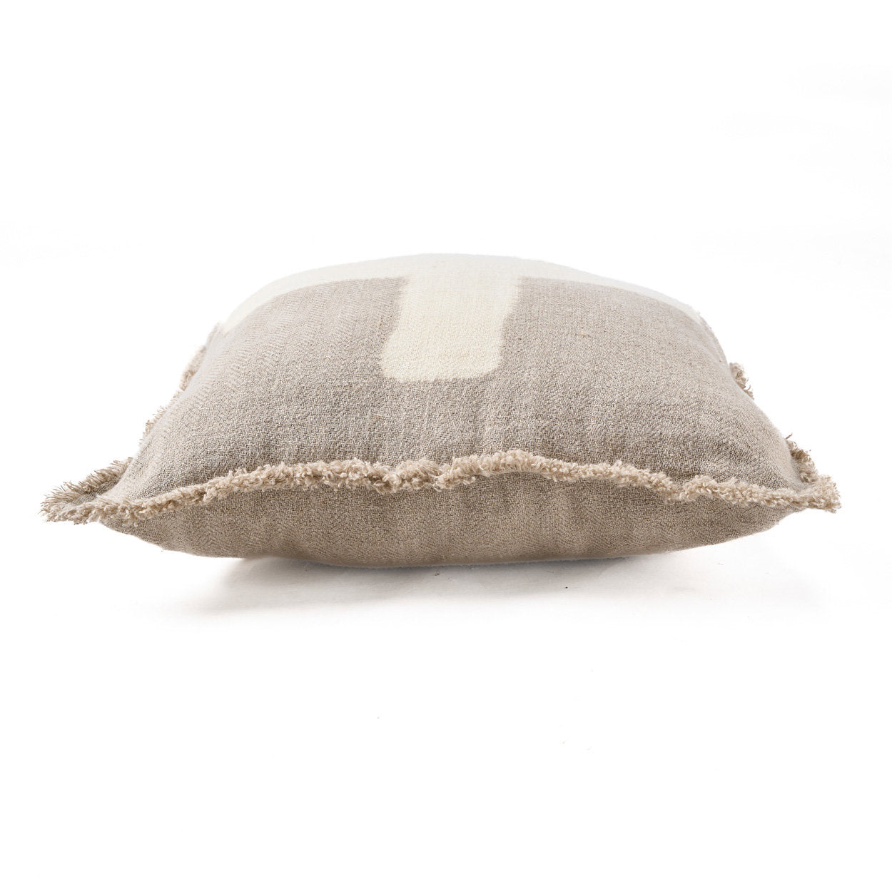 The Ivory Cross Cushion Cover - Natural White - 50x50