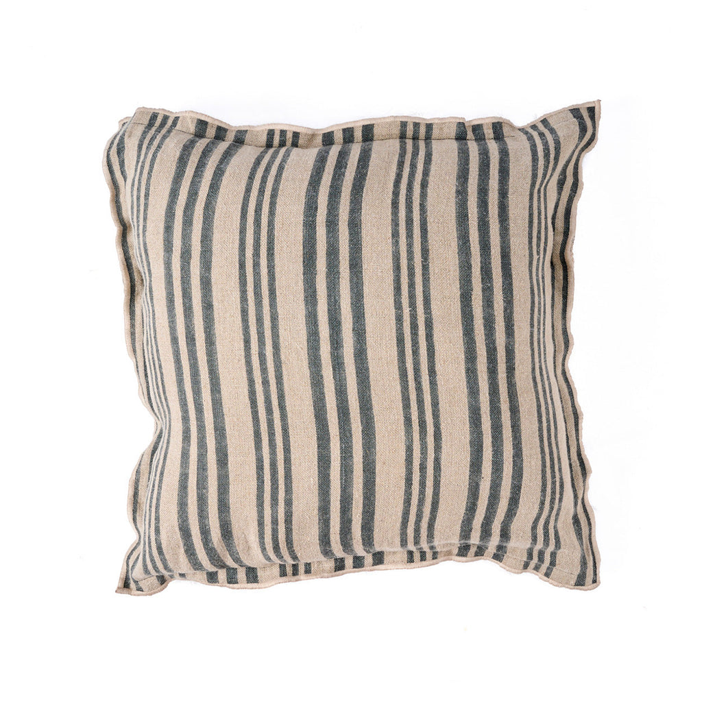 The Nordic Stripe Cushion Cover - Natural Black - 50x50