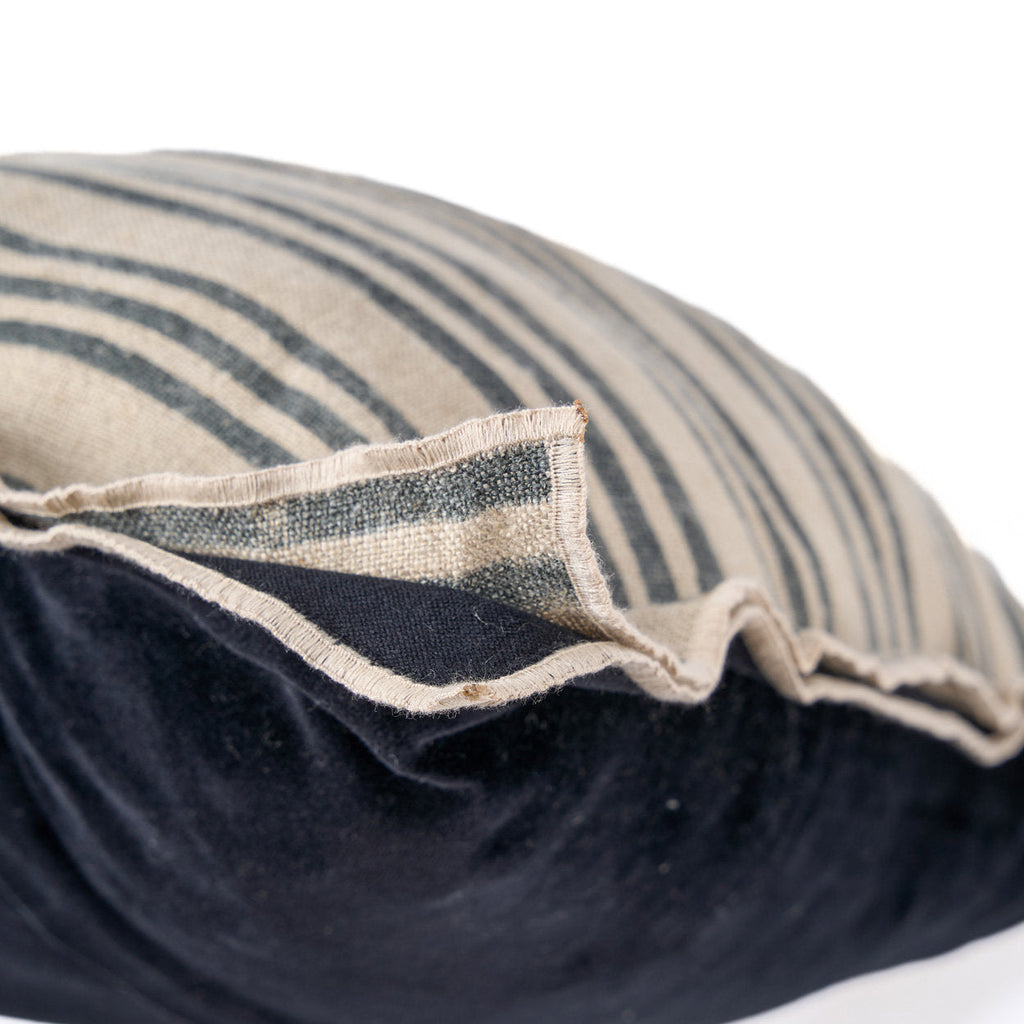 The Nordic Stripe Cushion Cover - Natural Black - 50x50