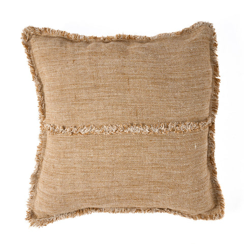 The Sahara Fringe Cushion Cover - Natural Brown - 50x50